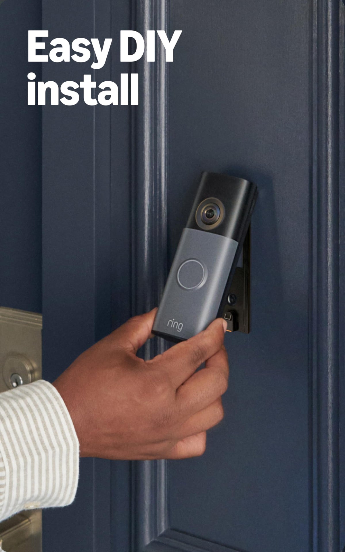 Battery Doorbell 2K Wide-Angle Speckled Gray V26128