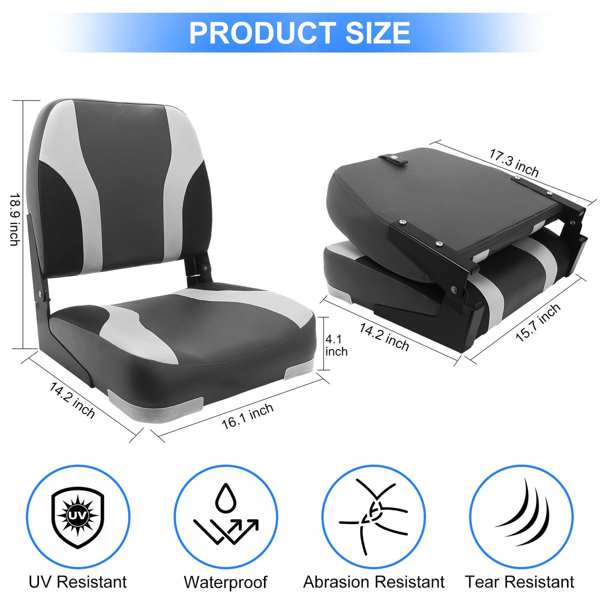 Folding Boat Seat 2 Pack T550