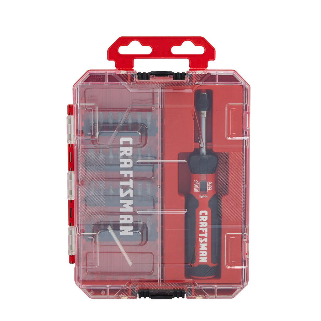 29 Piece Torque Screwdriver Set with Storage V7977