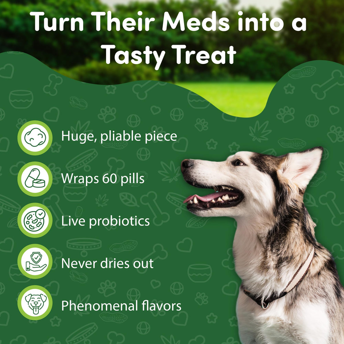 Bacon Flavor Dog Pill Wrap Z653796