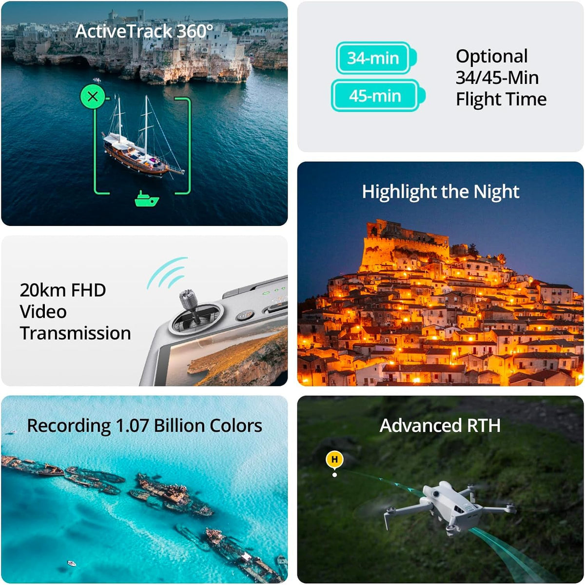 Folding Drone with 4K HDR Camera, Under 249g, 3 Batteries X357672