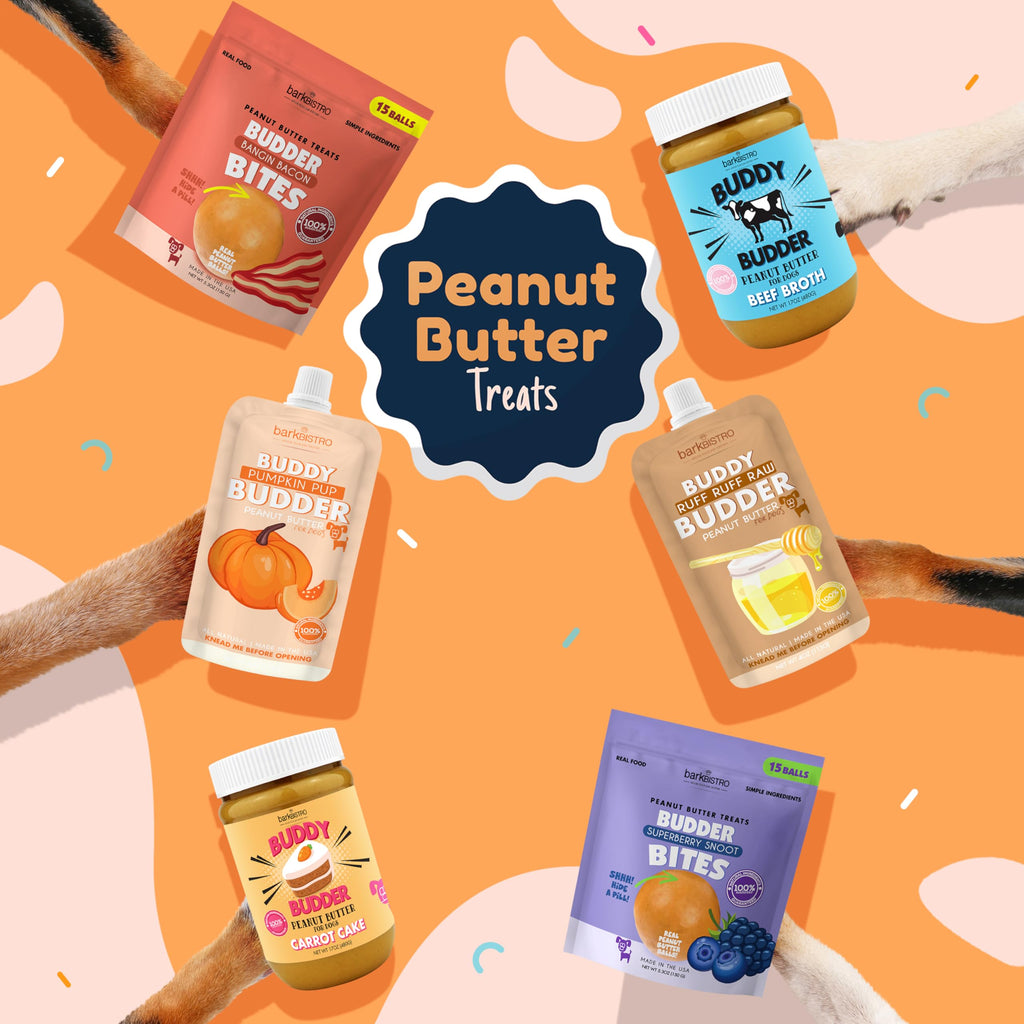 100% Natural Dog Peanut Butter Set of 3 17oz Jars B277