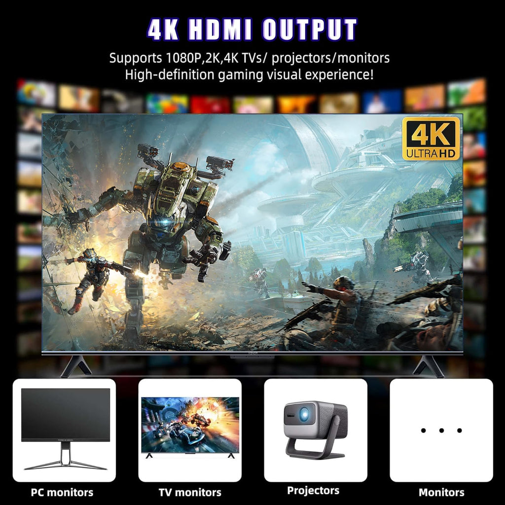 Wireless Retro Gaming Console Built-in 20,000+ Games E5360