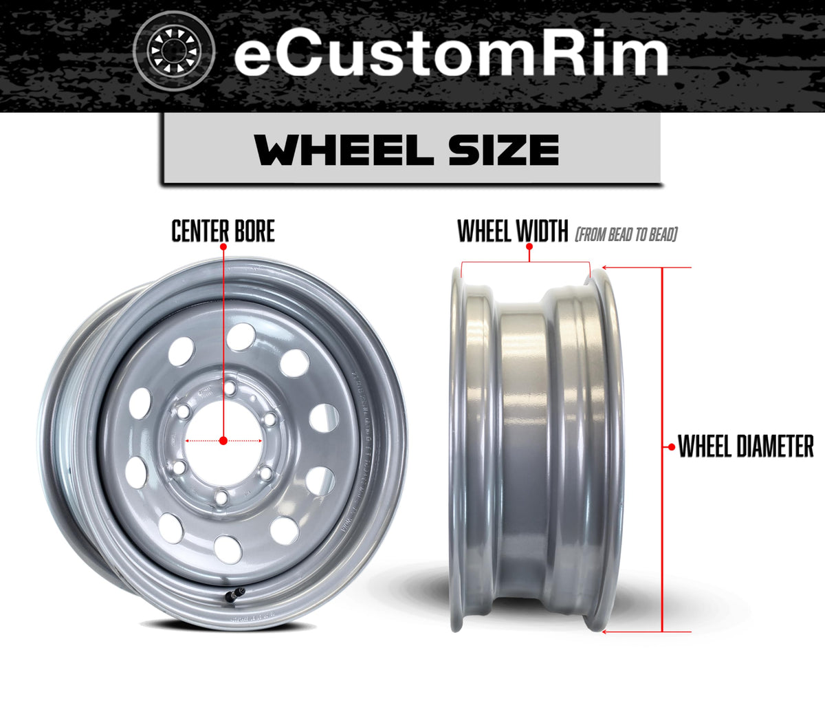 2-Pack Trailer Tire Rim Assembly 4.80-12 12 5 Lug Silver K810