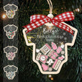 Baby's First Christmas Ornament 2026 Acrylic Wooden 5" W1539