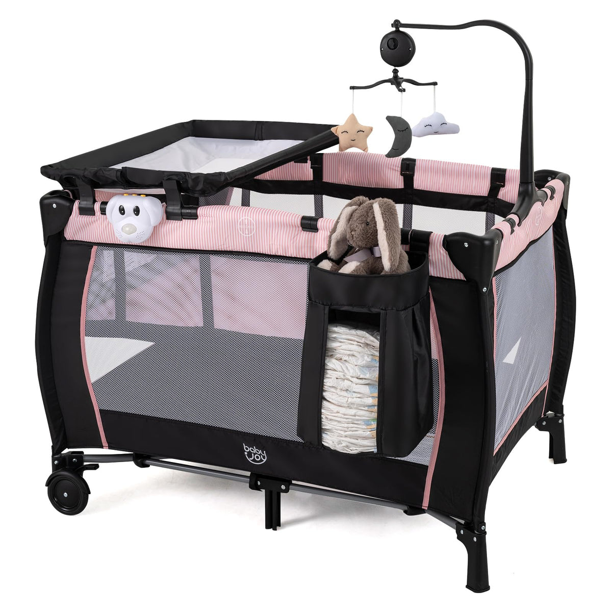 3 in 1 Pack and Play Portable Baby Playard with Bassinet G838524