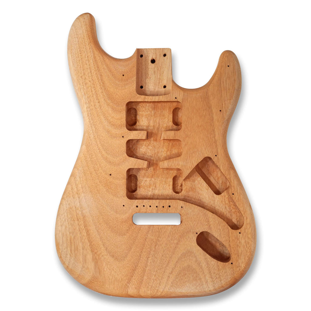 Electric Guitar Kit Okoume Body Maple Neck Ebony Fingerboard E31803