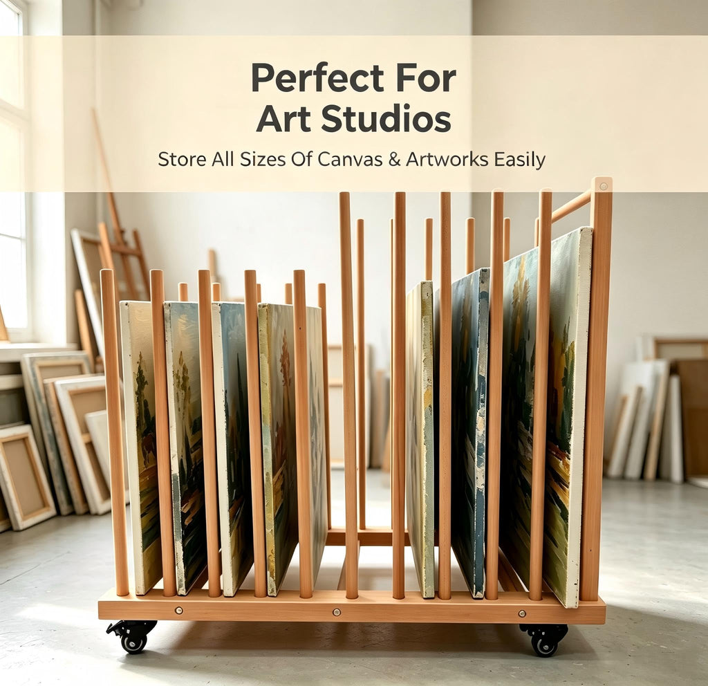 Art Storage Rack with Wheels L6093