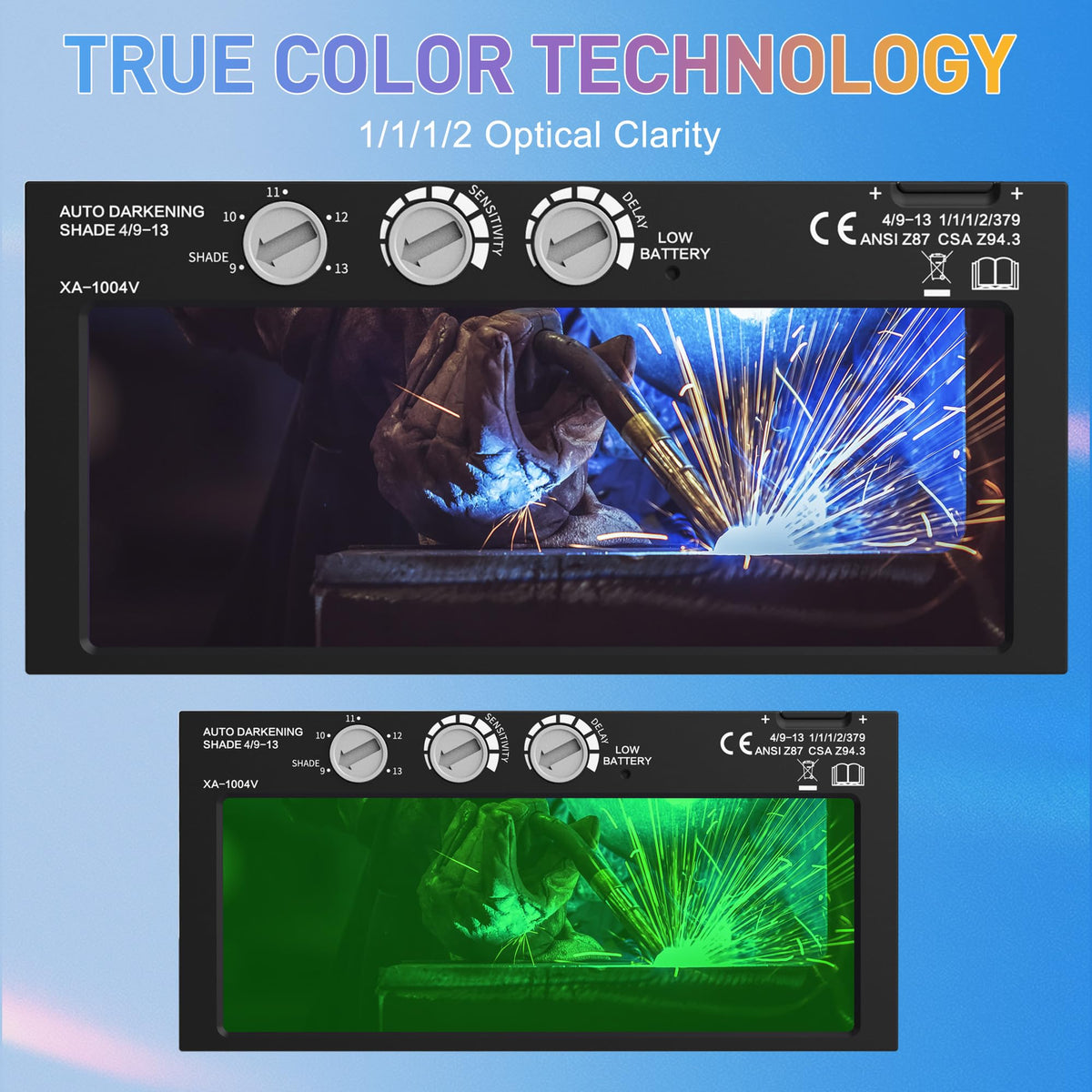Auto Darkening Welding Lens Variable Shade 4/9-13 X515253