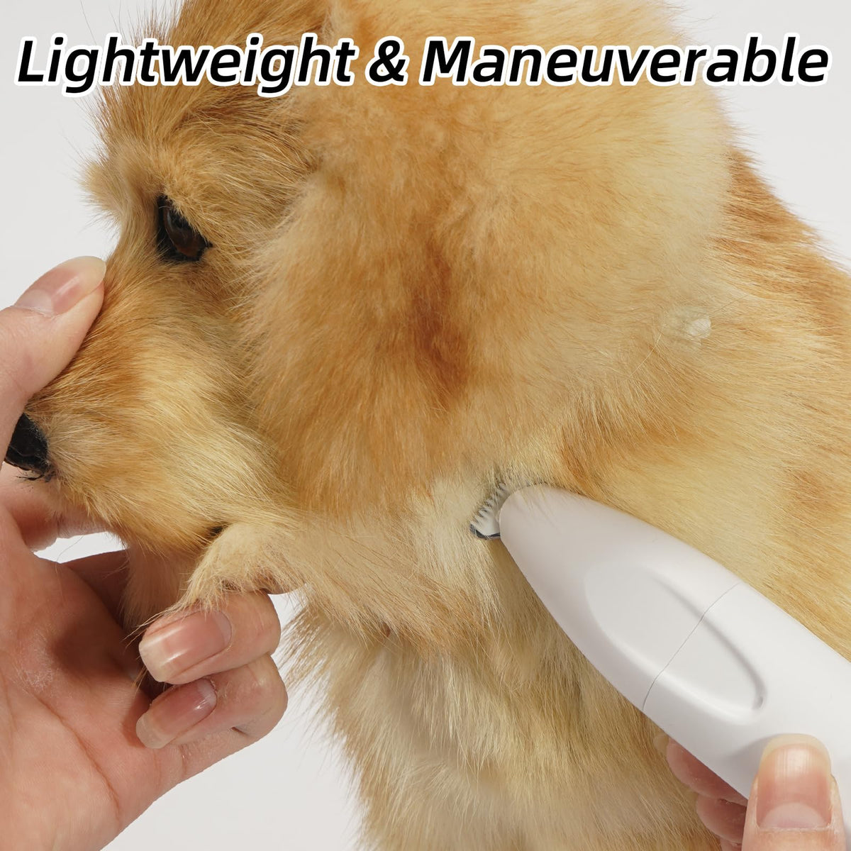 Quiet 2-in-1 Pet Hair Trimmer & Nail Grinder with LED Light E84465