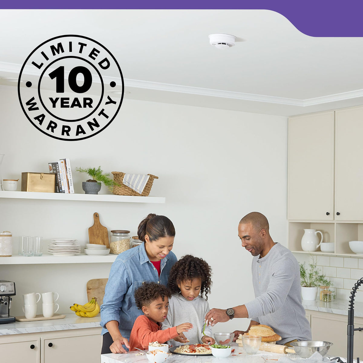 Smoke & Carbon Monoxide Detector, AA Battery-Powered, 3 Pack M1060