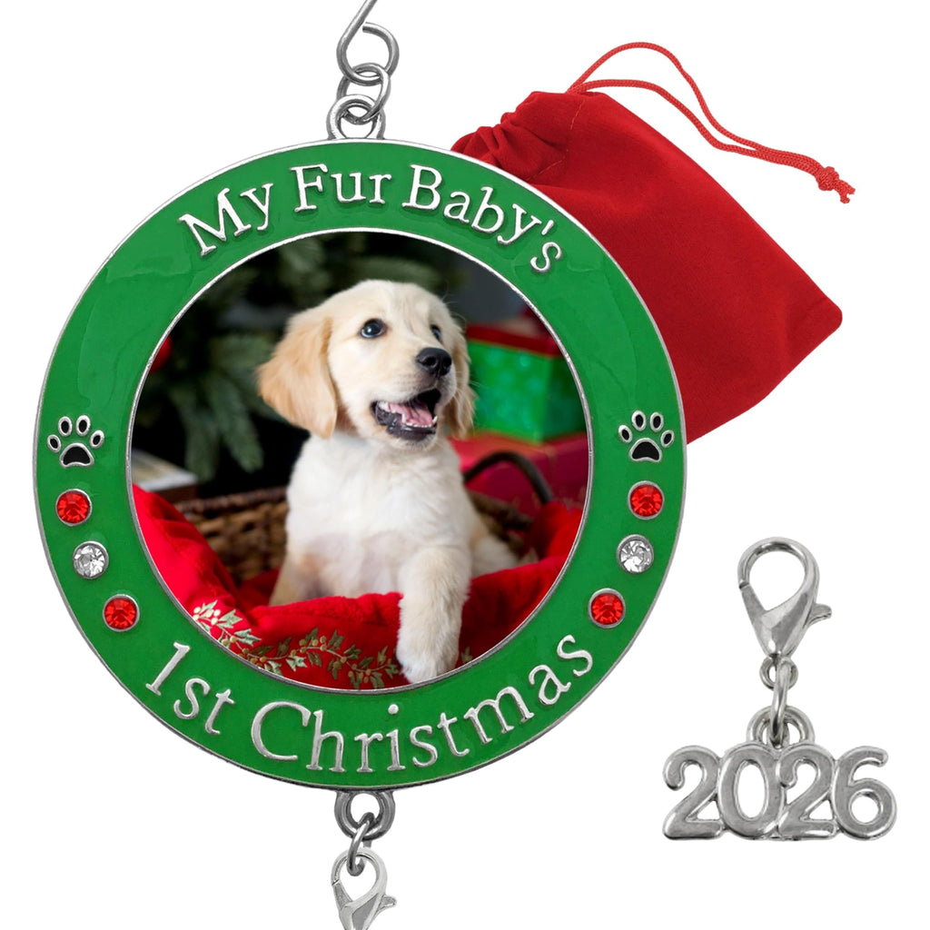 Dog Christmas Photo Ornament 3-Pack 3 Inch Z12349