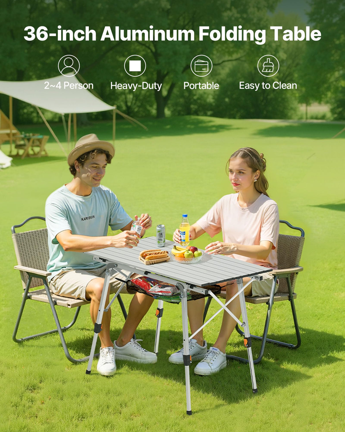 Folding Camping Table D375720