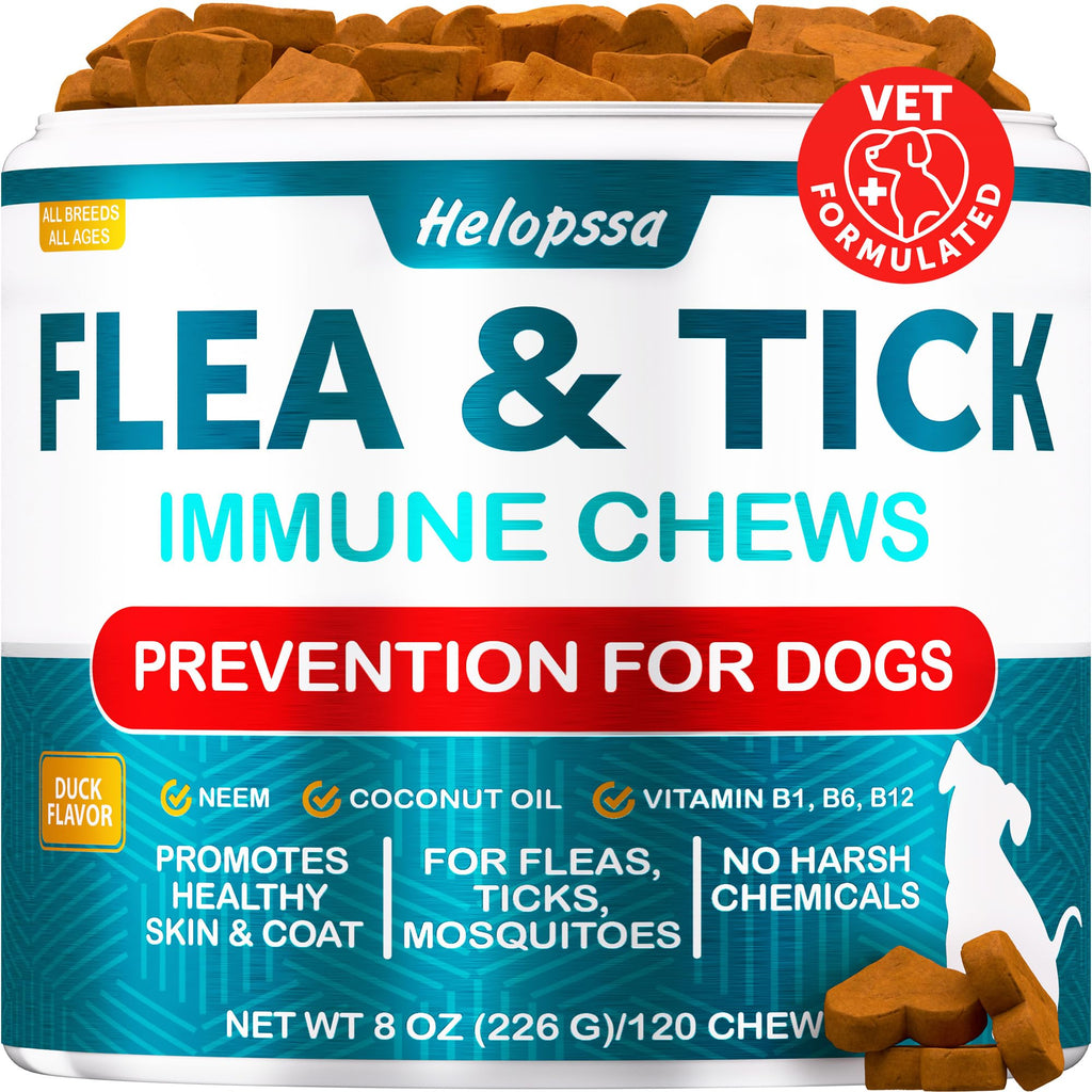 Natural Flea & Tick Chews for Dogs J98283
