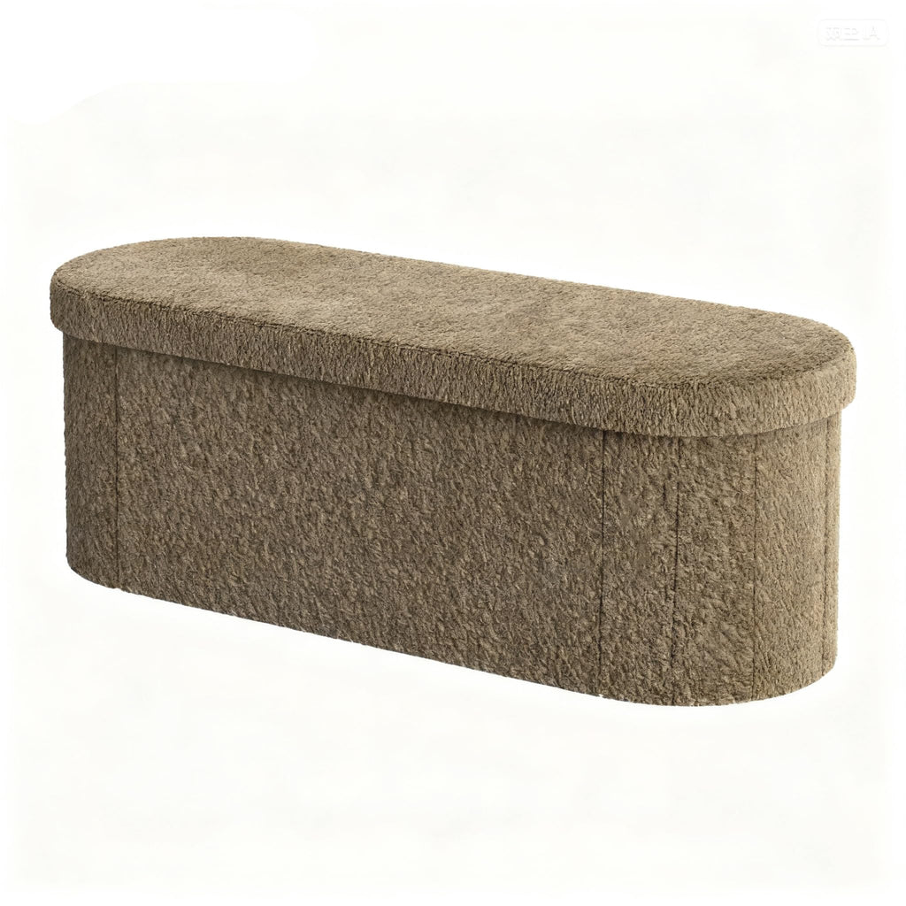 Oval Storage Ottoman N640