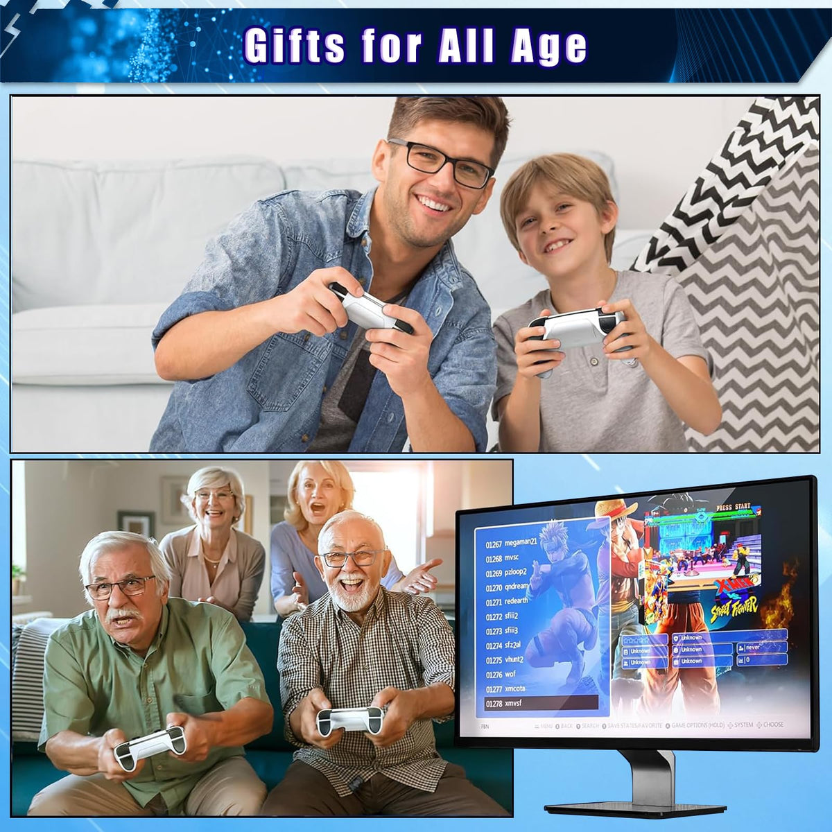 Wireless Retro Gaming Console Built-in 20,000+ Games E5360