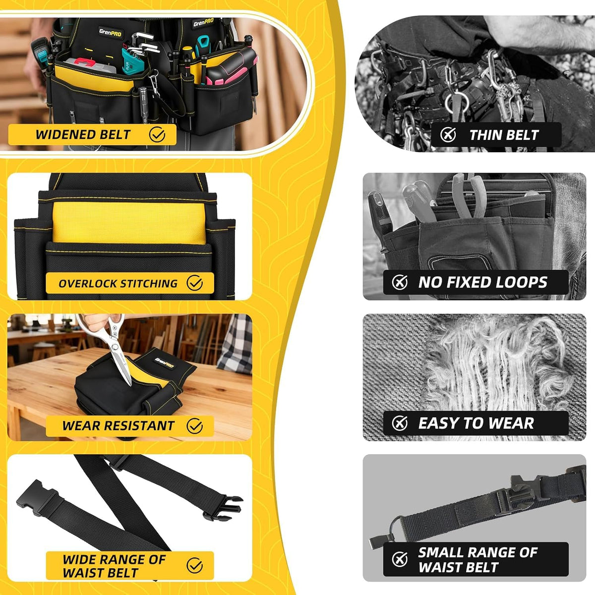 Magnetic 29 Pocket Tool Belt G600