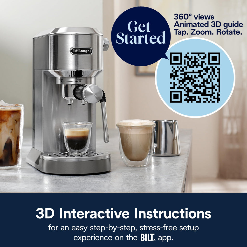 Compact Espresso Machine with Milk Frother L504415