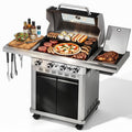 4 Burner Gas Grill with Infrared Side Burner Y383175