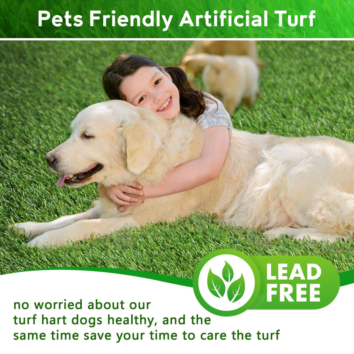 Large Artificial Grass Pad for Dogs Potty, 4 FT X 6 FT V466