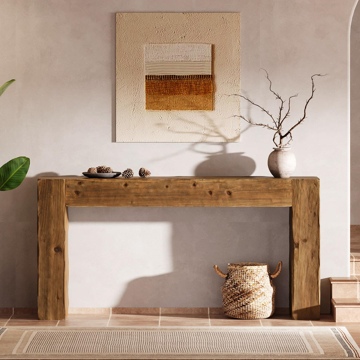 Solid Wood 63-Inch Console Table G654