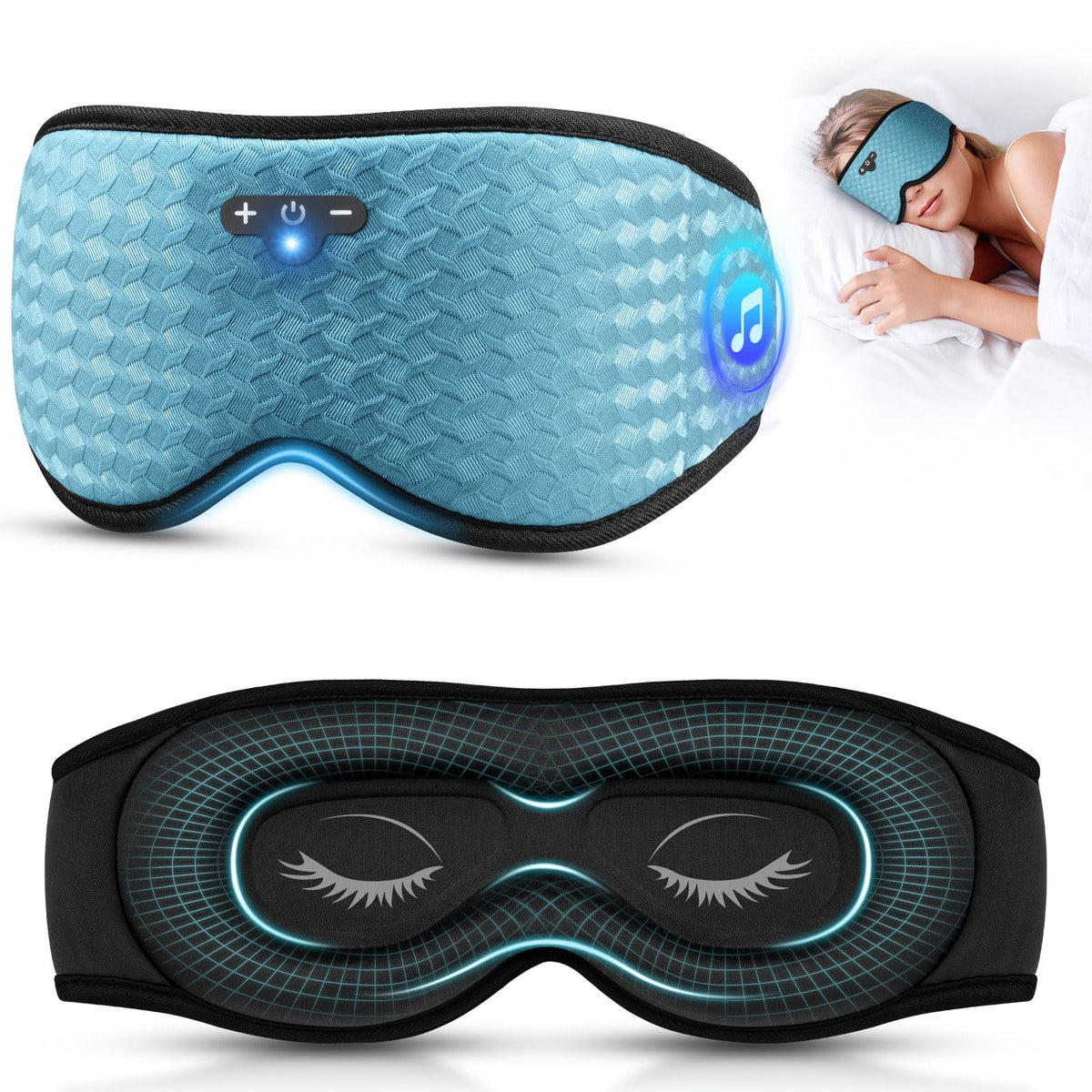 Adjustable Bluetooth 3D Sleep Mask N12061
