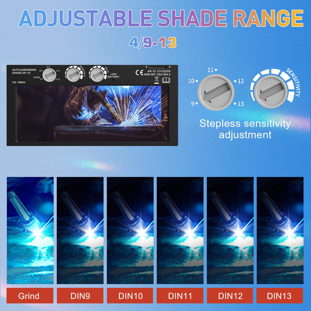 Auto Darkening Welding Lens Variable Shade 4/9-13 X515253