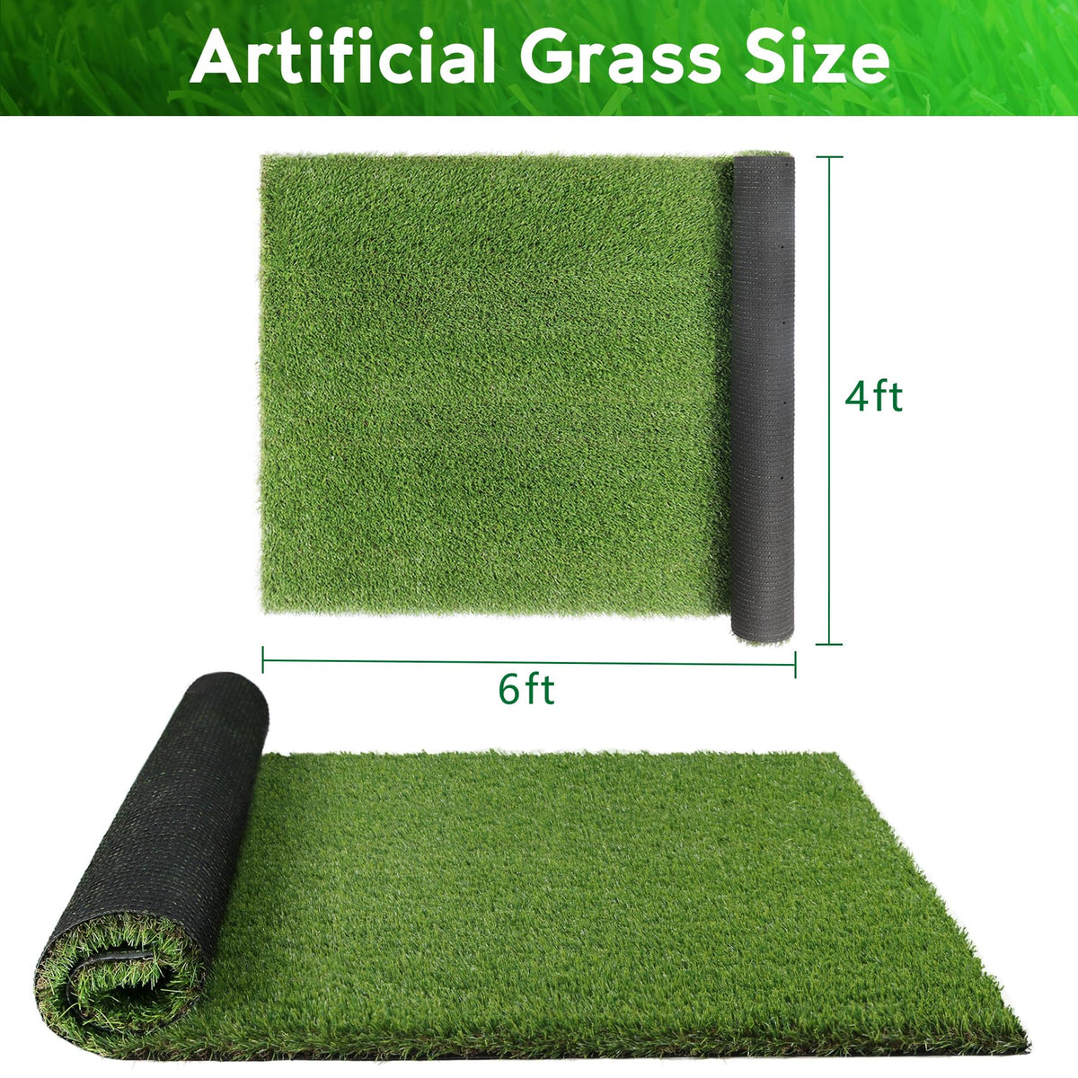 Large Artificial Grass Pad for Dogs Potty, 4 FT X 6 FT V466