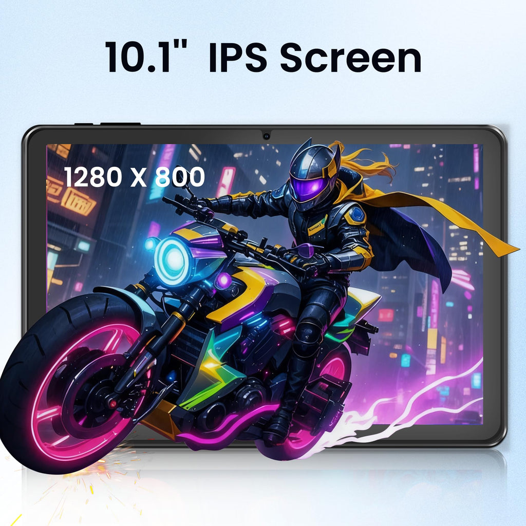 Android 15 Tablet, 10.1 Inch 18GB RAM 128GB ROM, 1TB Expandable, 1280 * 800 HD Display, 5G WiFi, BT5, 6000mAh Battery, GMS O647813