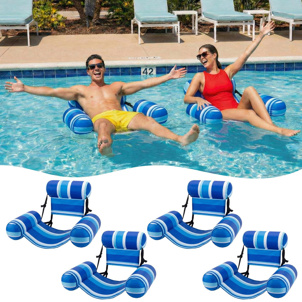 4 Packs Inflatable Pool Floats Chairs Q54869