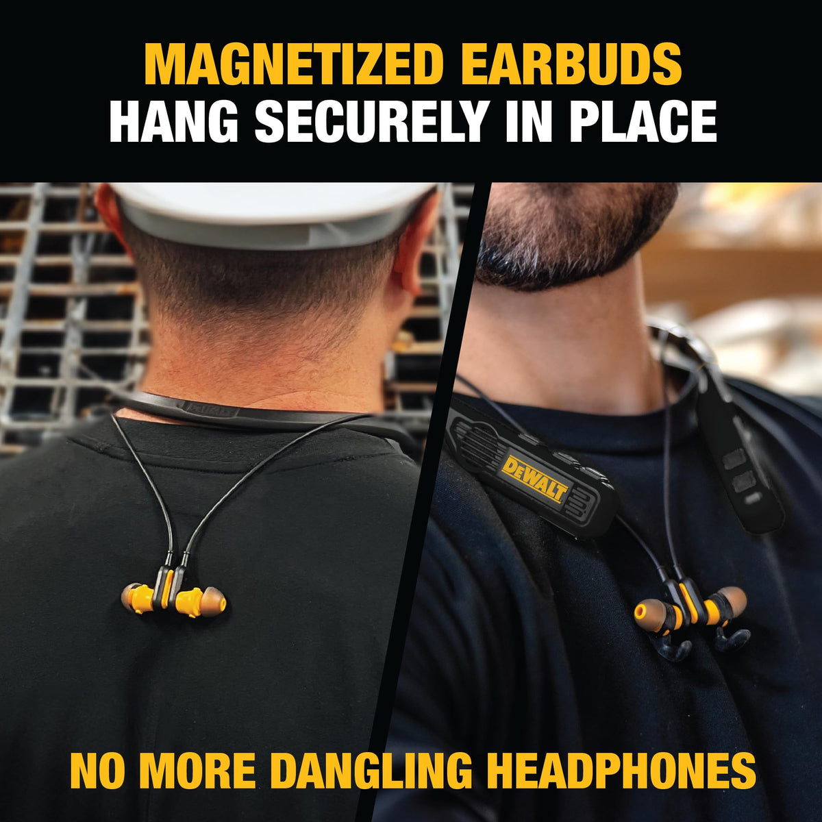 Black 2-in-1 Neckband Bluetooth Headphones P737376