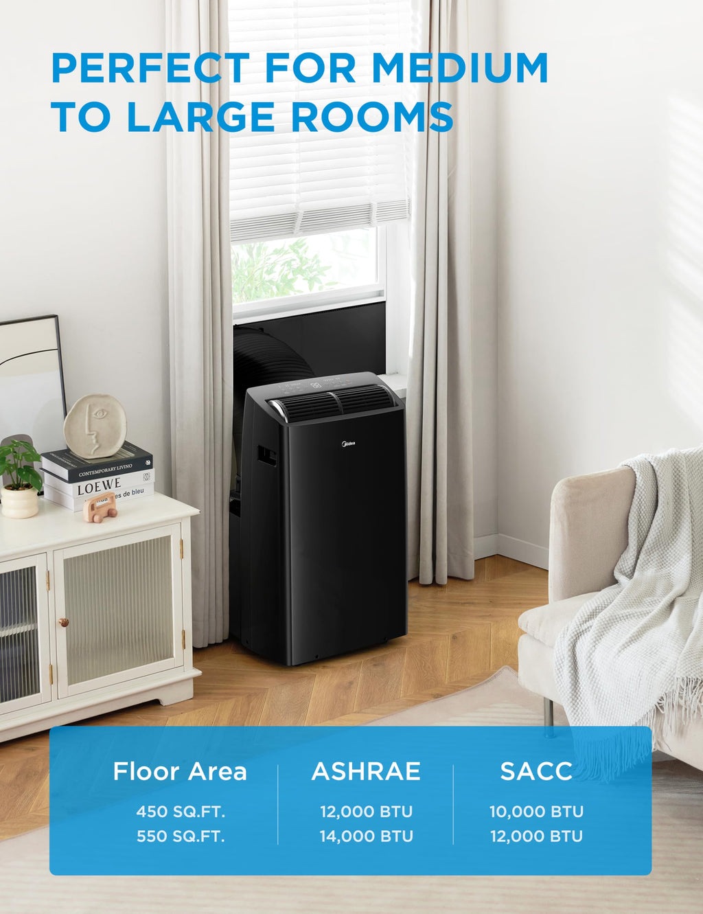 14,000 BTU Portable Air Conditioner with Heat V99341
