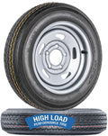 2-Pack Trailer Tire Rim Assembly 4.80-12 12 5 Lug Silver K810