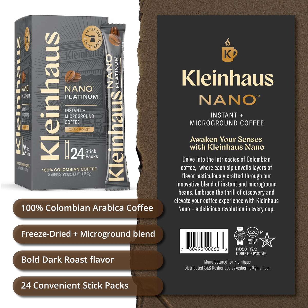 Dark Roast Instant Coffee Packets R117196