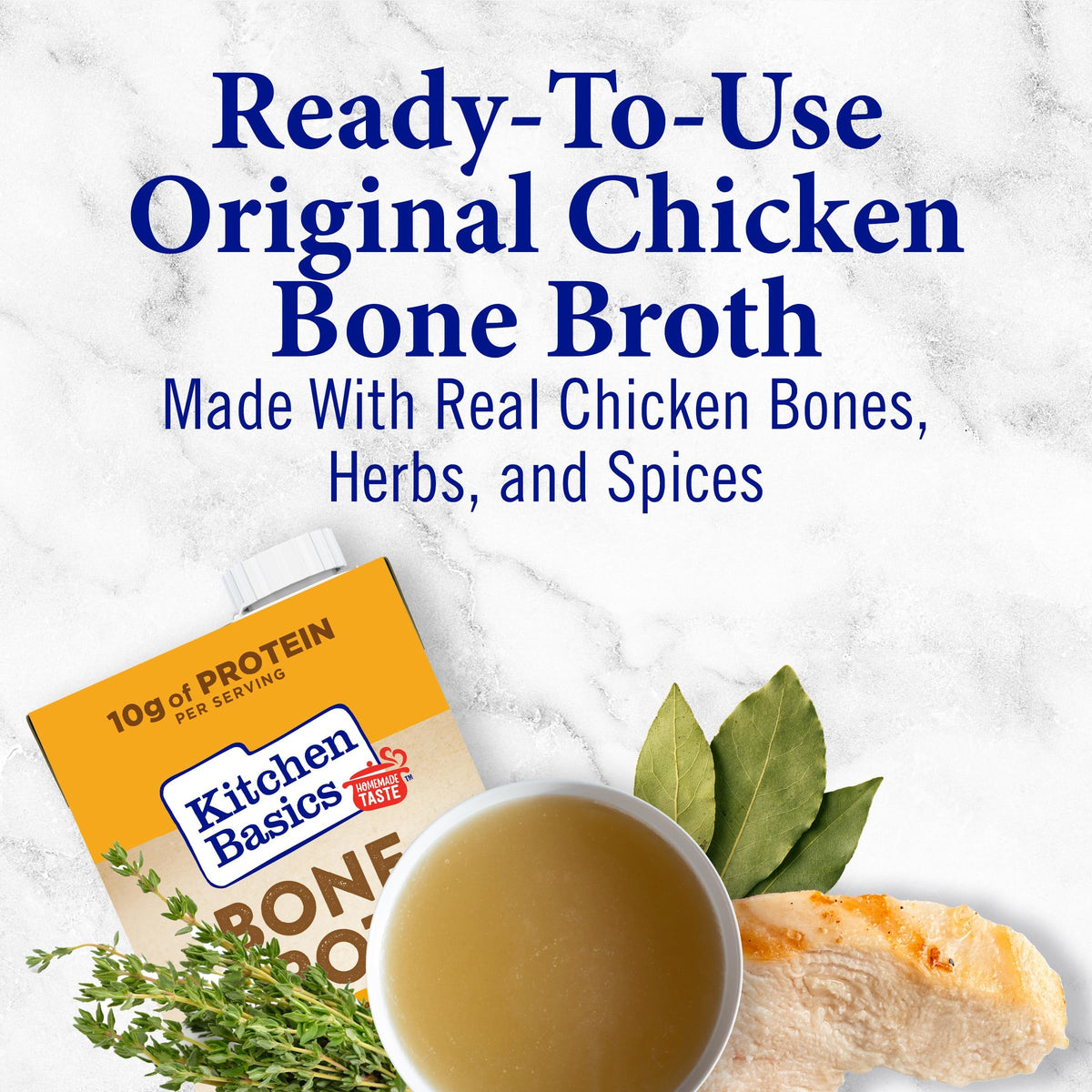 Chicken Bone Broth 32 oz Carton D140574