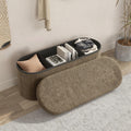 Oval Storage Ottoman N640
