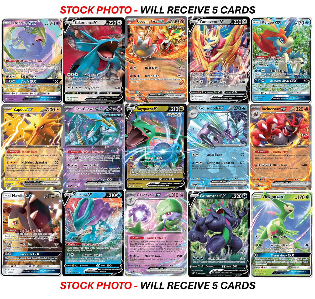 Pokemon Ultra Rare Card Lot R8478